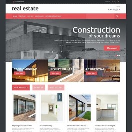 48895 Emlak Temalı Web Sitesi Şablonu 
