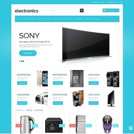 48662 Elektronik Eşyalar Temalı Web Sitesi Şablonu 