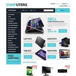 48566 Bilgisayarlar Temalı Web Sitesi Şablonu 