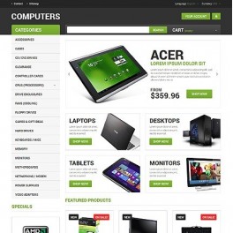 48527 Bilgisayarlar Temalı Web Sitesi Şablonu 