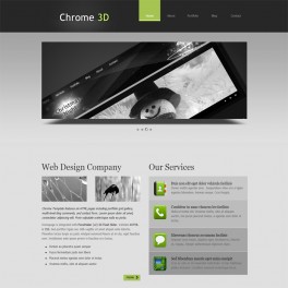 3D Chrome Web Desing 019HR
