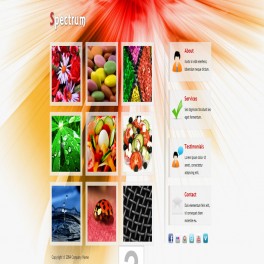 Spectrum Template HTML Web Sitesi 025H